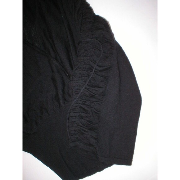 NWT Designer M Missoni Womens 10 Sweater 46 Black Cashmere Silk New Ruched Top - Picture 3 of 12